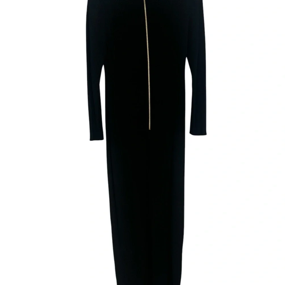 Haney Gia Long Sleeve Embellished Slit Dress/Gown Sz 8 - Picture 7 of 7